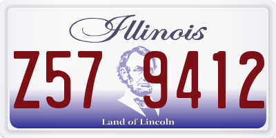IL license plate Z579412