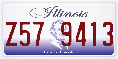 IL license plate Z579413