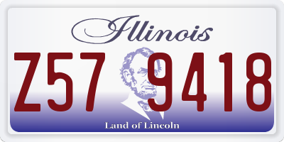 IL license plate Z579418
