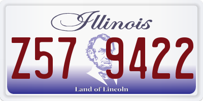 IL license plate Z579422