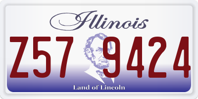 IL license plate Z579424