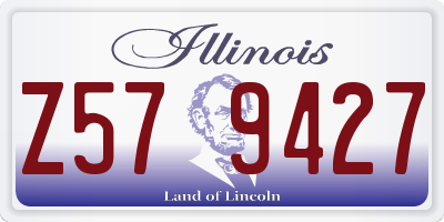 IL license plate Z579427