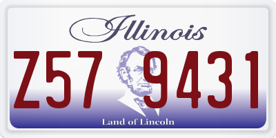 IL license plate Z579431