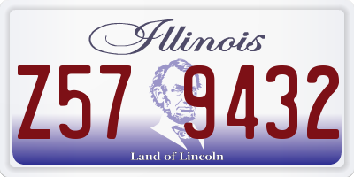IL license plate Z579432