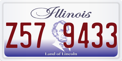 IL license plate Z579433