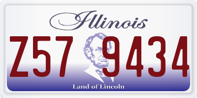 IL license plate Z579434