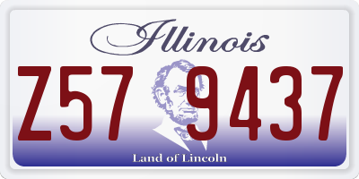 IL license plate Z579437