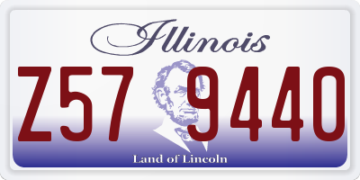 IL license plate Z579440