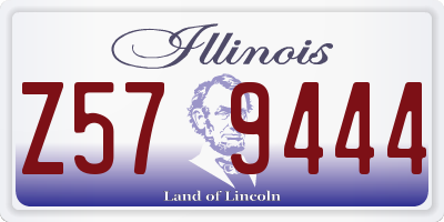 IL license plate Z579444