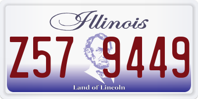 IL license plate Z579449