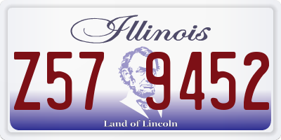 IL license plate Z579452