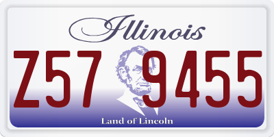 IL license plate Z579455