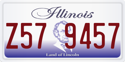 IL license plate Z579457