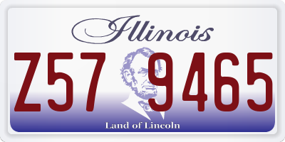 IL license plate Z579465