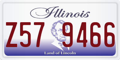 IL license plate Z579466