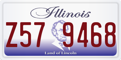 IL license plate Z579468