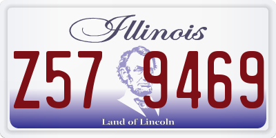 IL license plate Z579469