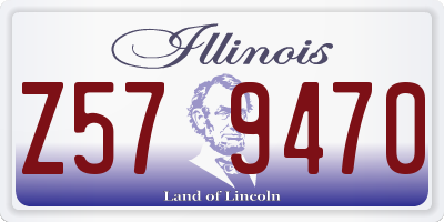 IL license plate Z579470