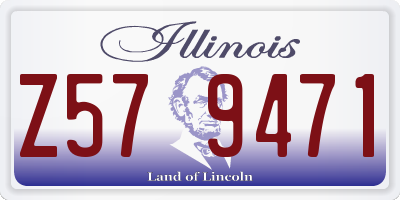IL license plate Z579471