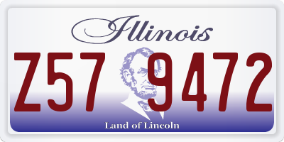 IL license plate Z579472