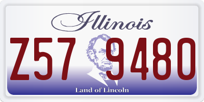IL license plate Z579480