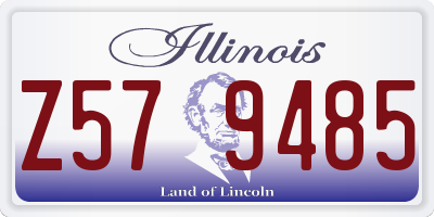 IL license plate Z579485