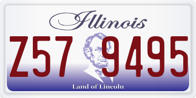 IL license plate Z579495