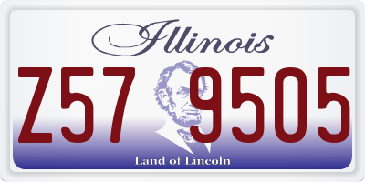 IL license plate Z579505