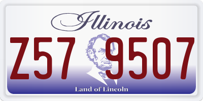 IL license plate Z579507