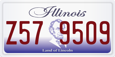 IL license plate Z579509