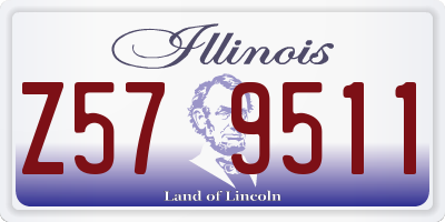 IL license plate Z579511
