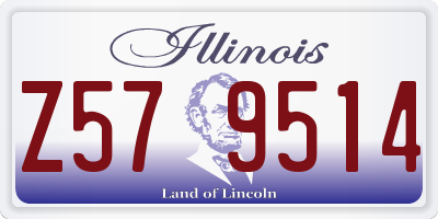 IL license plate Z579514