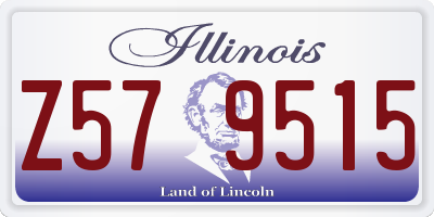 IL license plate Z579515
