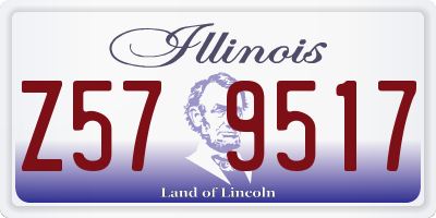 IL license plate Z579517