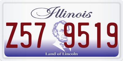 IL license plate Z579519