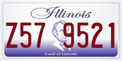 IL license plate Z579521