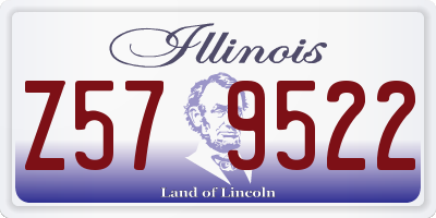 IL license plate Z579522