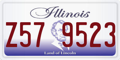 IL license plate Z579523
