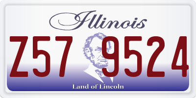 IL license plate Z579524