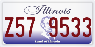 IL license plate Z579533