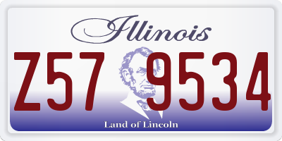 IL license plate Z579534