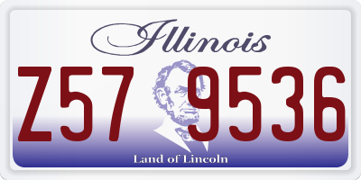 IL license plate Z579536