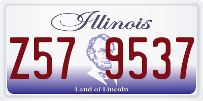 IL license plate Z579537