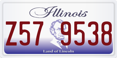 IL license plate Z579538
