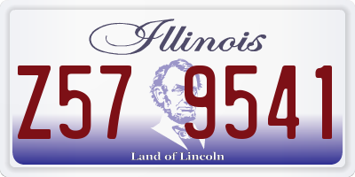 IL license plate Z579541
