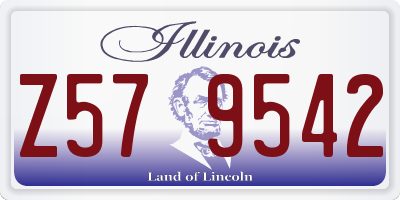 IL license plate Z579542