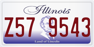 IL license plate Z579543