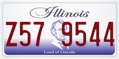 IL license plate Z579544