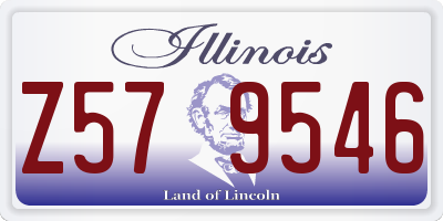 IL license plate Z579546