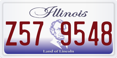 IL license plate Z579548